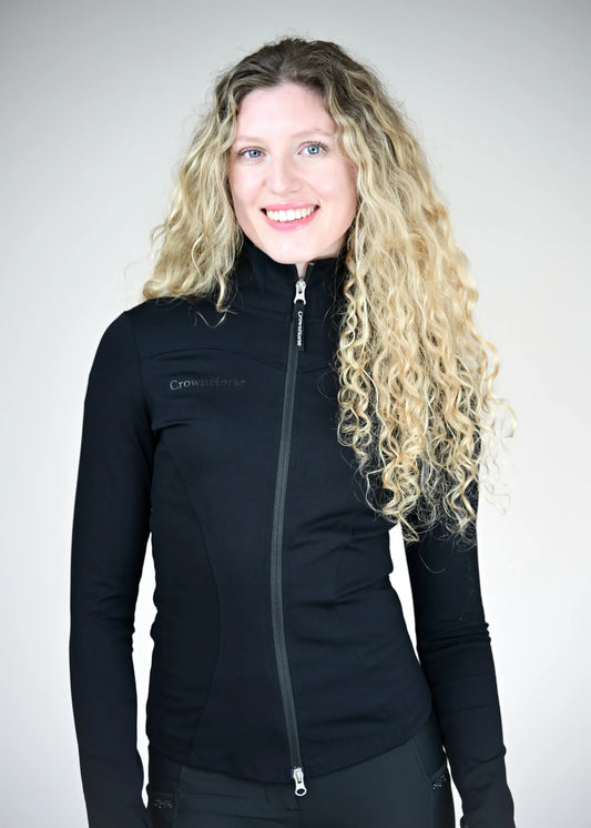 KJR x CrownHorse - Funktionsjacke "Elva" - Schwarz