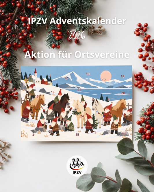 Vorverkauf für Ortsvereine - IPZV Adventskalender 2026 - Paket mit 10 Stk